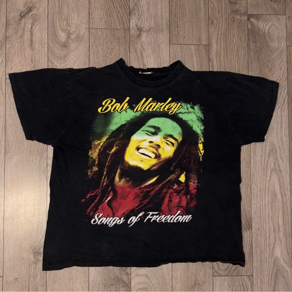 Bob Marley Black T-shirt Songs of Freedom